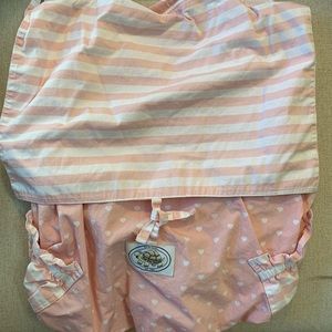 ***SOLD***Turtle Toppy Pink & White Car Seat Cover